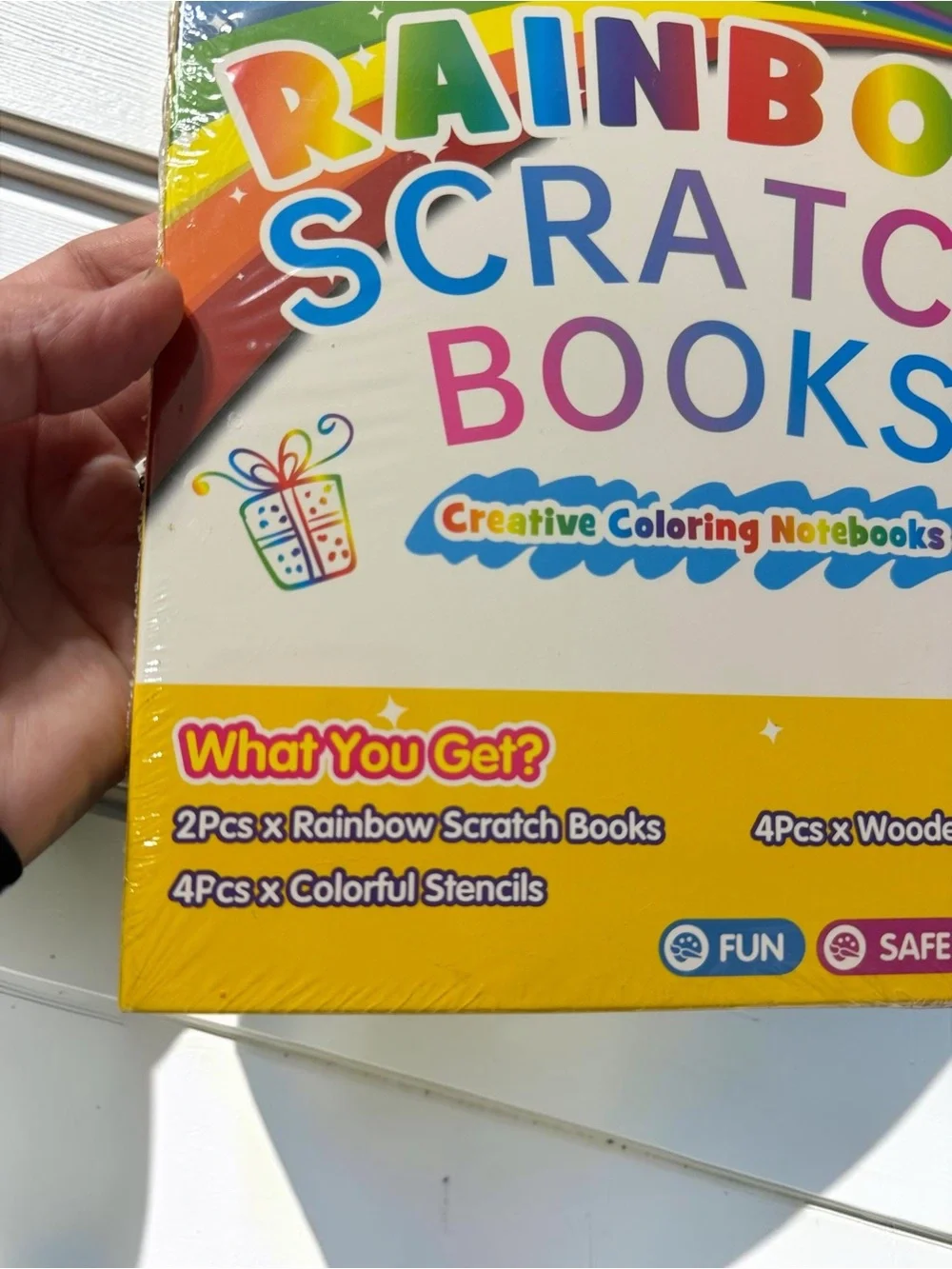 NWT Kids Craft Bundle Bluey Coloring & Rainbow Scratch Books